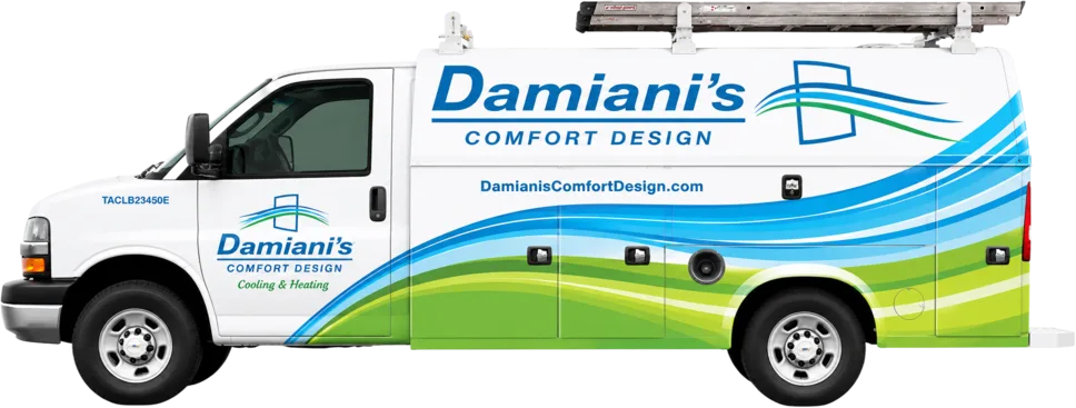 A Damiani's Comfort Design service van